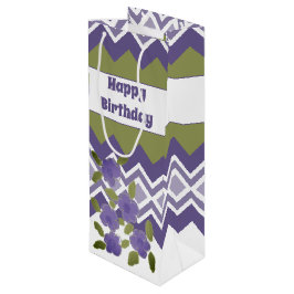 Sac Cadeau Pour Bouteille Sac cadeau à bouteille d'anniversaire à motif gran