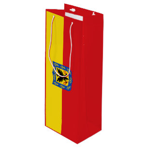 Sac Cadeau Pour Bouteille Sac en papier pour vin avec drapeau de Bogota, Col