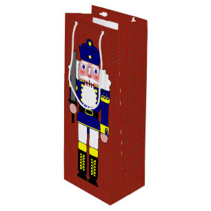Sac Cadeau Pour Bouteille Soldats Casse-Noisette Noël