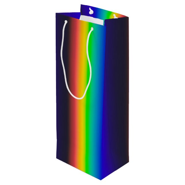 Sac Cadeau Pour Bouteille spectre solaire réel (Dos Angle)