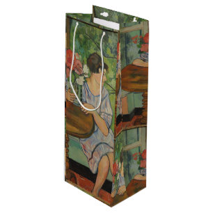 Sac Cadeau Pour Bouteille Suzanne Valadon Jeune fille devant une fenêtre
