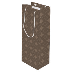 Sac Cadeau Pour Bouteille Taupe shippo