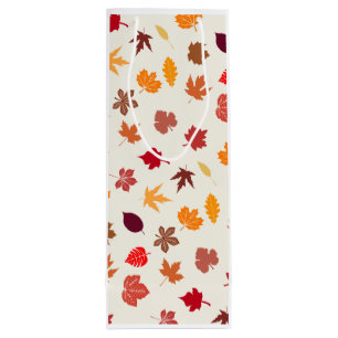 Sac Cadeau Pour Bouteille Vibes Automne Feuilles Automne