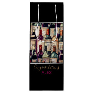 Sac Cadeau Pour Bouteille Vin Cadeau Sac-Vin Amateurs Félicitations