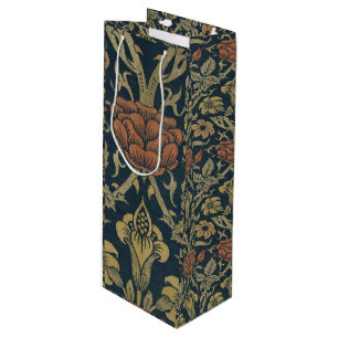 Sac Cadeau Pour Bouteille Vintage William Morris Rose et Lily