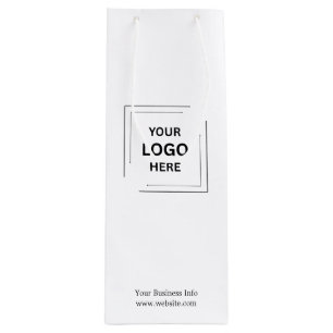 Sac Cadeau Pour Bouteille Votre logo   Entreprise Moderne Professionnel