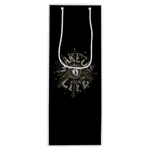 Sac Cadeau Pour Bouteille WAKE UP 4 LIFE quota illustration