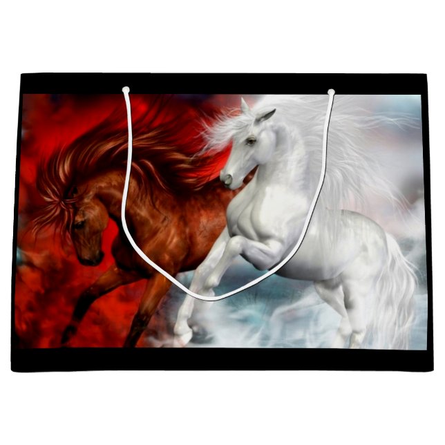 sac cadeau pour chevaux air et feu (Devant)