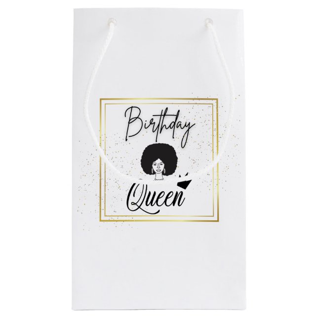 Sac cadeau pour la reine d'anniversaire (Dos)