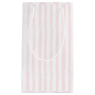 Sac cadeau rayé rose