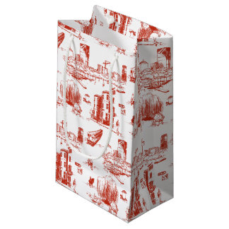 Sac cadeau Red Toile Boston