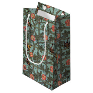 Sac Cadeau Rose d'Escalades & Petit Oiseau, William Morris