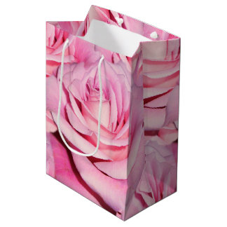 Sac cadeau rose rose