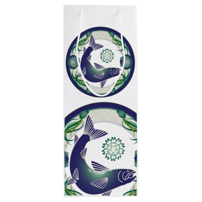 sac cadeau saumon (Dos)