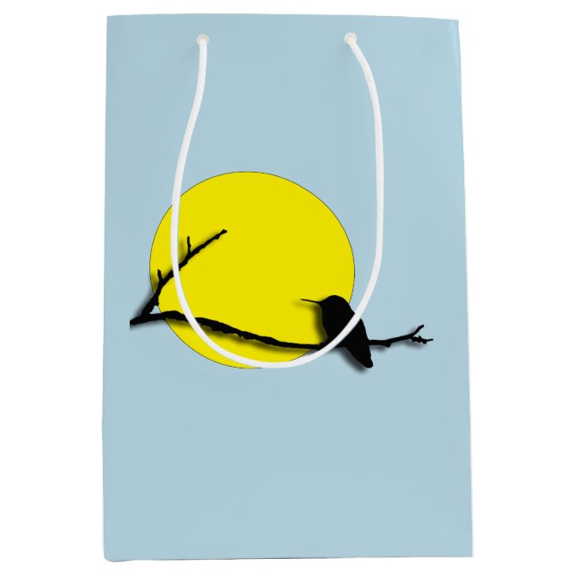 Sac cadeau - Silhouette de colibri (Devant)