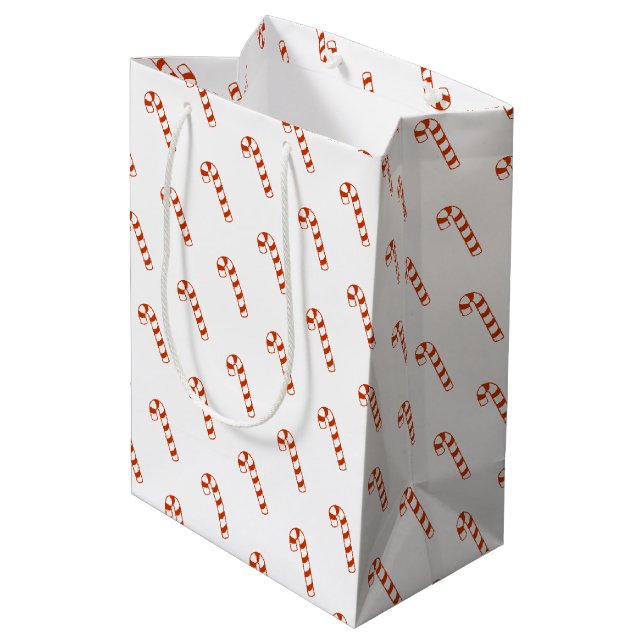 Sac cadeau - Sucres de canne rouges et blancs (Dos Angle)