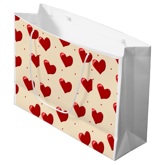 Sac Cadeau sur le Thème de l'Amour (Devant Angle)