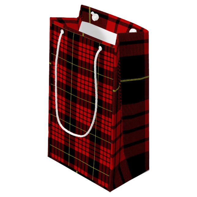 Sac cadeau Tartan Rouge (Devant Angle)