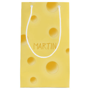 Sac Cadeau Trop Fromage! Petit Fromage Suisse Personnalisé