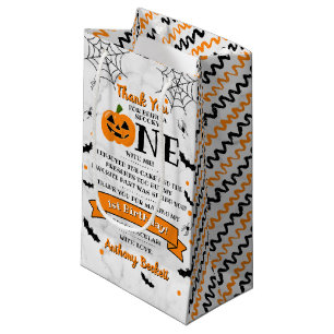 Sac Cadeau Un petit Citrouille à l'occasion d'un Halloween 1e