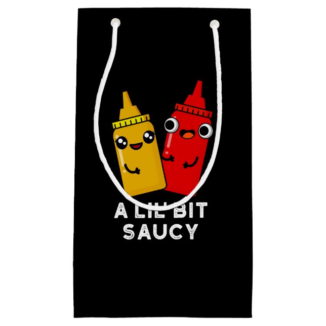 Sac Cadeau Un petit peu souillé Sauce Pun Dark BG (Devant)