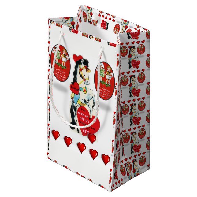 Sac cadeau Valentine's (Devant Angle)