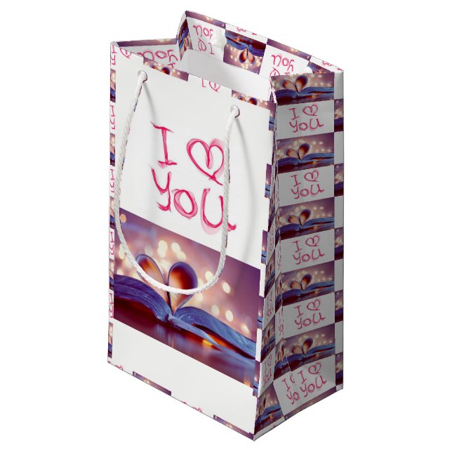 Sac cadeau Valentine's (Devant Angle)