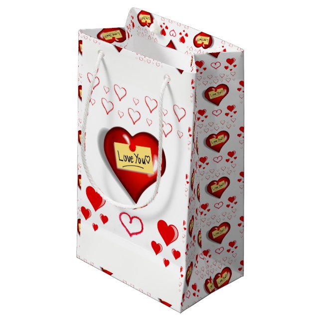 Sac cadeau Valentine's (Devant Angle)