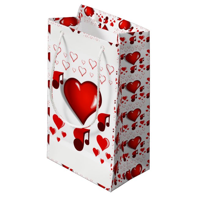 Sac cadeau Valentine's (Devant Angle)