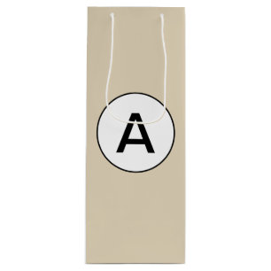 Sac cadeau VINS AVEC MONOGRAMME PERSONNALISABLE