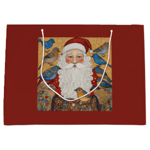 Sac cadeau vintage au Père Noël