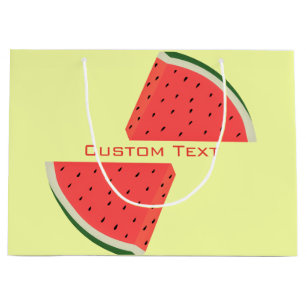 Sac cadeau Watermelon avec texte et couleurs perso