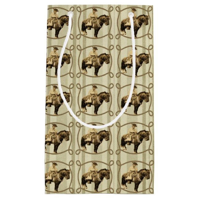 Sac cadeau Western Vintage Cowboy (Devant)