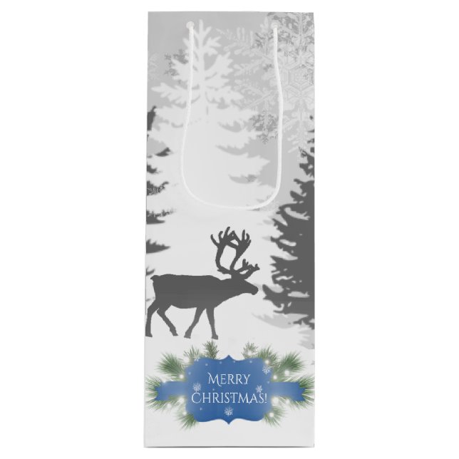Sac cadeau Wonderland Winter - Blue (Devant)
