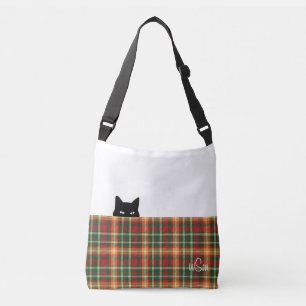 Sac carrossable Tartan Orange Vert Plaid