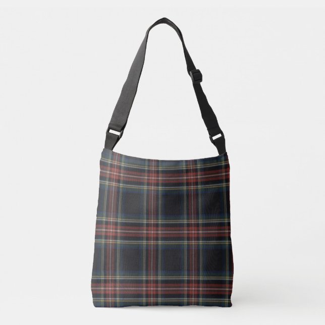 Sac carrossable tout-sur-impression Tartan, moyen (Devant)