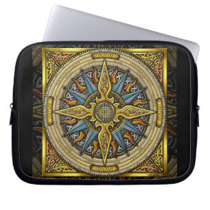 Sac celtique d'ordinateur portable de boussole