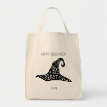 Sac Chapeau de Sorcière 'Trick or Treat' - Personn