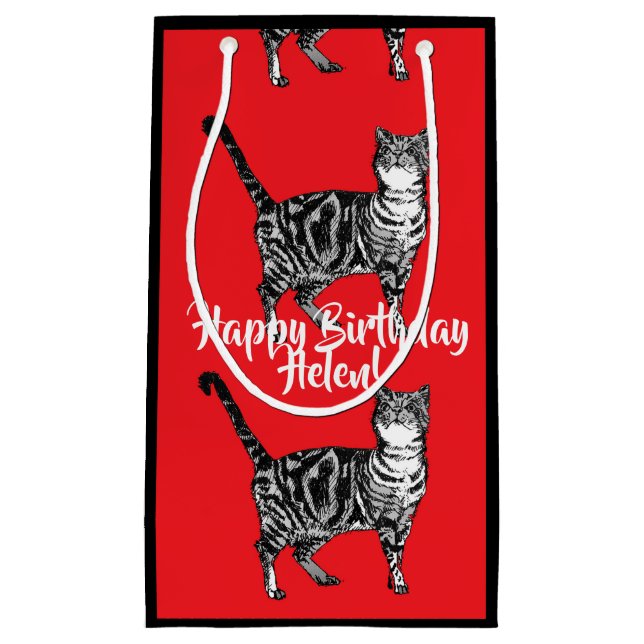Sac Chat roux rouge animal de compagnie Cadeau (Devant)