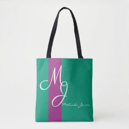 Sac commercial design de texte monographique éléga