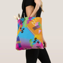 Sac commercial Fourre-tout coloré Retro