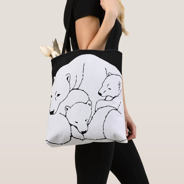 Sac commercial Polar Bear & Cub Sac fourre-tout Be (De près)