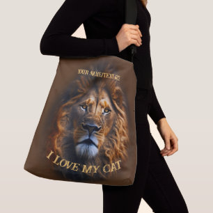 Sac Corps Pour Son "I Love My Cat" Nom Personnalis