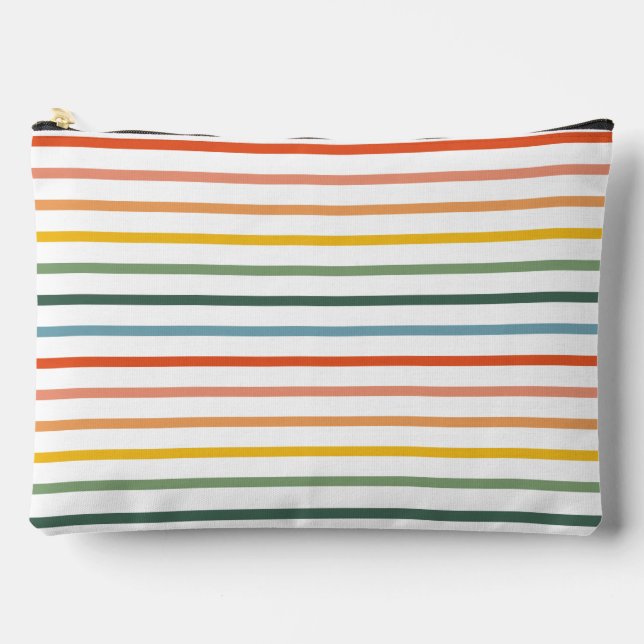 Sac cosmétique à bandes colorées (Recto)
