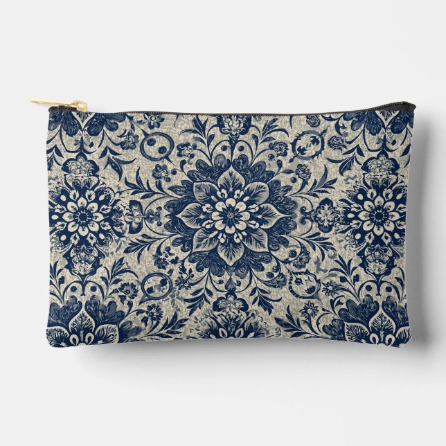 Sac cosmétique Art Nouveau Cute Aquarelle Florale (Recto)