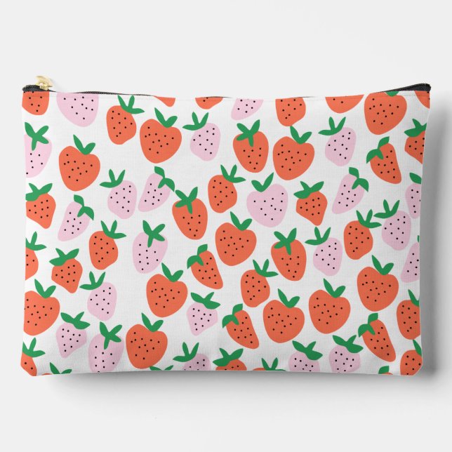 Sac cosmétique aux fraises mûres (Recto)