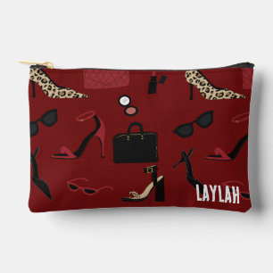 Sac cosmétique de mode et de maquillage Deep Red I
