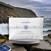 Sac cosmétique du Mariage de thème nautique