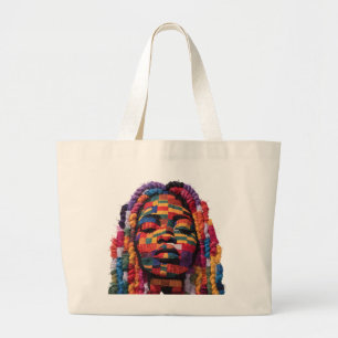 Sac Coton pour Femmes Noires Colorées à Célébrer