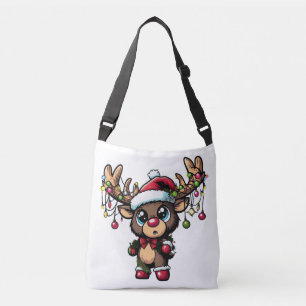 Sac croisé de rennes de Noël